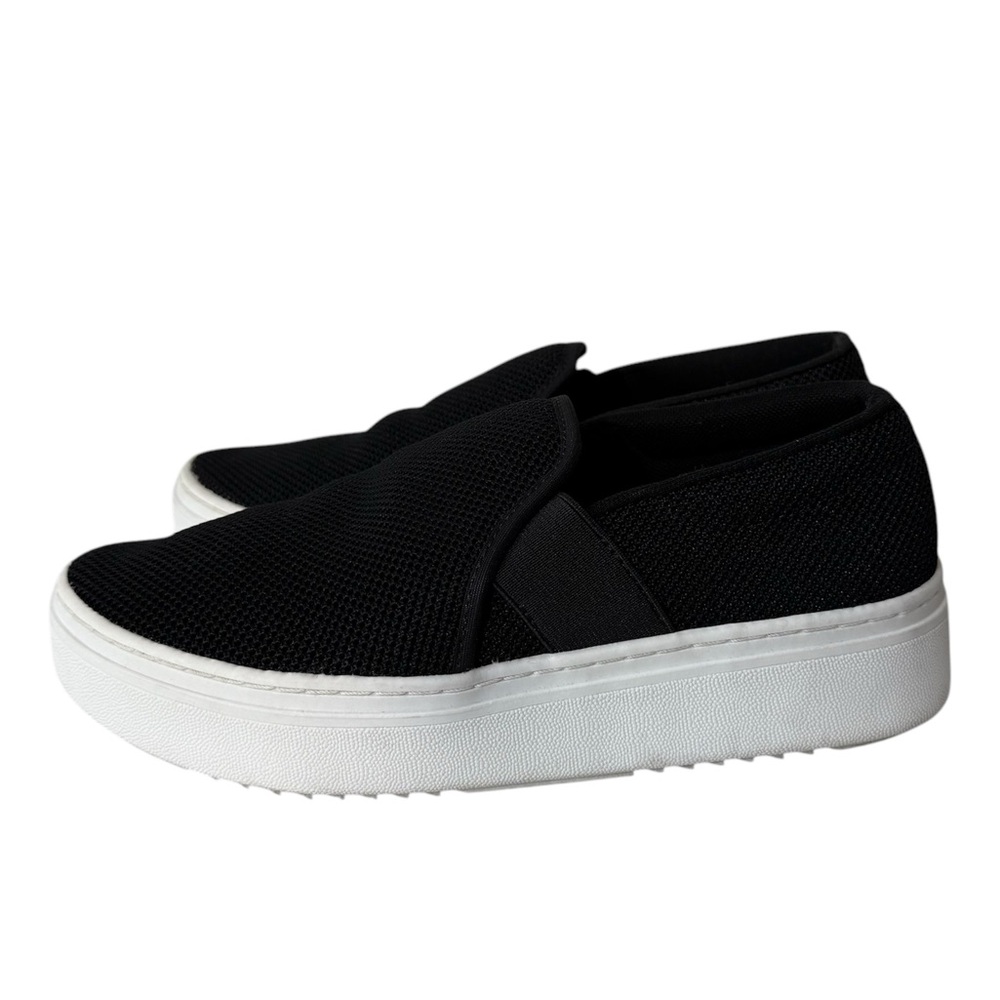Eileen Fisher Prosper Platform Black Slip-On Stretch Sneakers Women’s Size 6